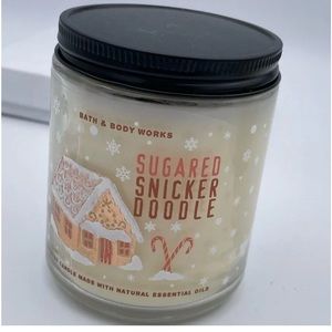 Bath & Body Works / White SUGARED SNICKERDOODLE Single Wick Jar Candle New